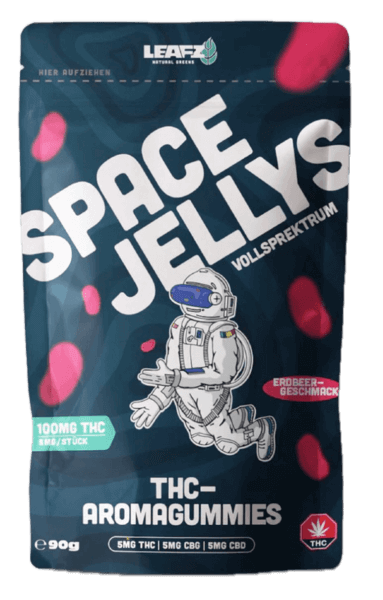 LEAFZ "Space Jellys" Erdbeere TC Aromagummies