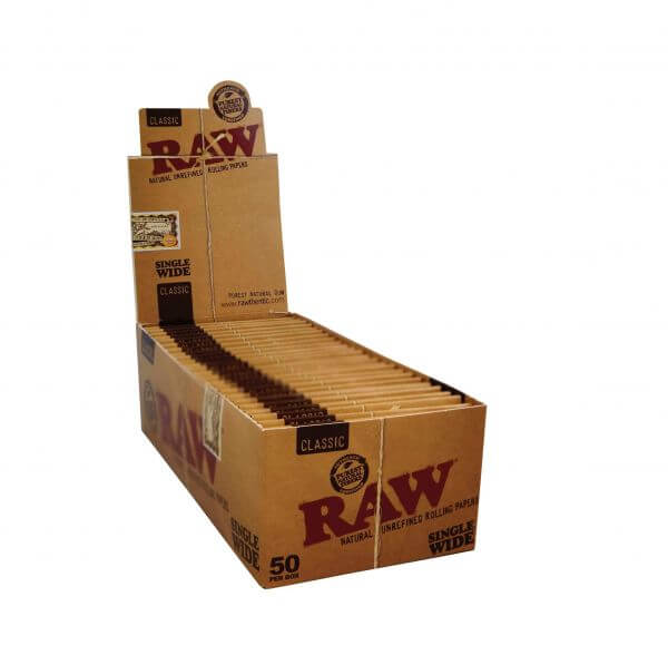 RAW Classic Single Wide PAPERS 50 LEAVES